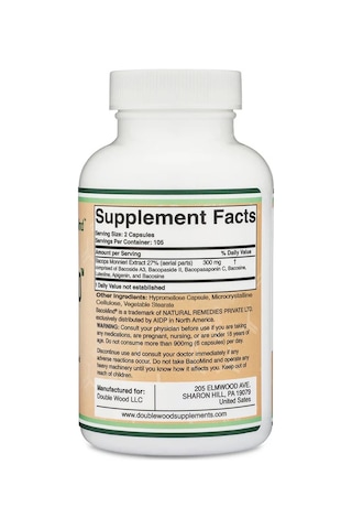 Bacomind Bacopa Extract Supplement 300mg 210 Kapsül Bacopa Monnieri Extract