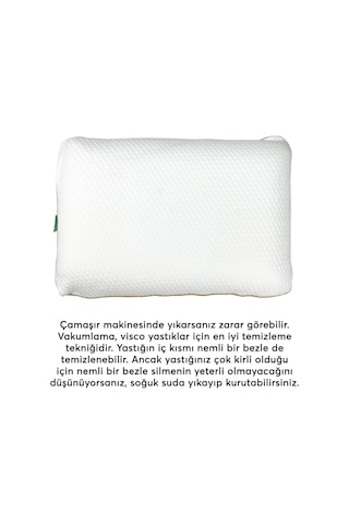BedLine Visco Slim Comfort Yastık 39 58 13 Cm Beyaz