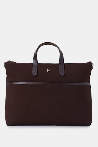 Brice Hakiki Deri Unisex 15,6" Tek Bölmeli Dizüstü Bilgisayar Çantası Kahverengi