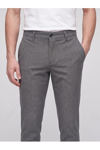 Plus Scorpion Erkek Super Slim Fit Kumaş Pantolon Dar Paça Modern Kesim Klasik Pantolon Antrasit