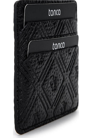 Tamer Tanca Erkek Hakiki Deri Siyah Kartlık 1155 106 Erk Krtlk Sk25-26 Sıyah Fltr Bsk Siyah