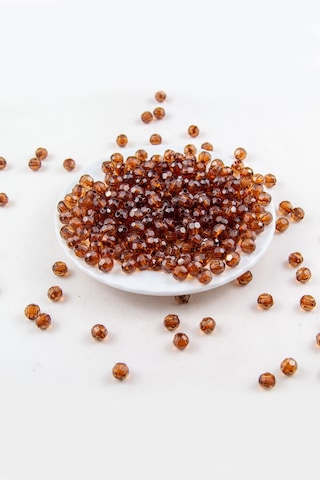 8 Mm Dünya Akrilik Boncuk Kızıl Kahve Aksesuar Takı Malzemesi 25 Gram