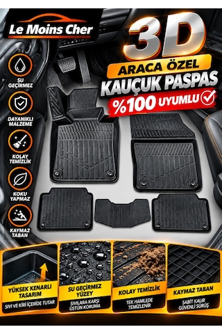Mg Mg4 2022 2022 Araca Özel Havuzlu 3d Kauçuk Oto Paspası