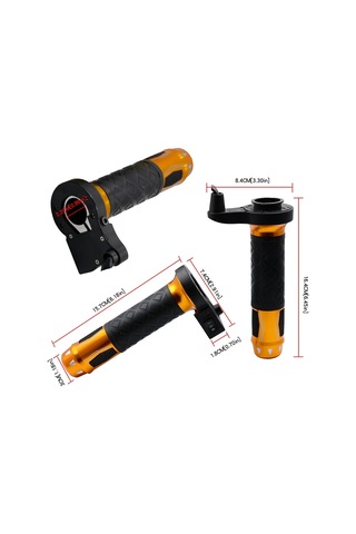 Cs-764a3 12v Motosiklet Scooter Alüminyum Alaşımlı Elektrikli El Kavrama Kapağı Isıtmalı Kavrama Gidon Altın Diğer