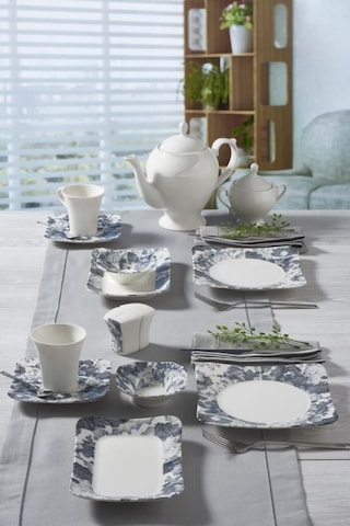 Güral Porselen Sipinoza 36 Parça Kahvaltı Takımı Gbsspn36khe1927 Beyaz - Gri