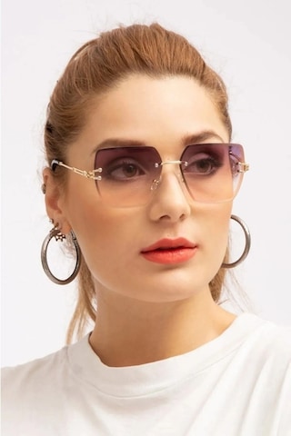 Unisex Güneş Gözlüğü Kristal Desenli