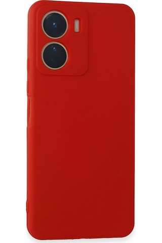 Uryport Vivo Y16 Kılıf First Silikon - Kırmızı