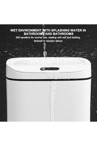 Antibakteriyel Atık Kutusu - Mutfak İçin Akıllı İndüksiyon Süt Beyazı