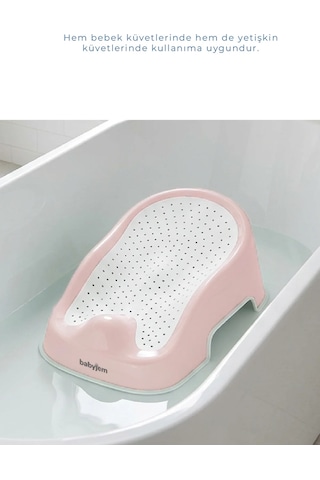 Babyjem Soft Banyo Desteği Bebek Yıkama Yardımcısı Soft Pembe