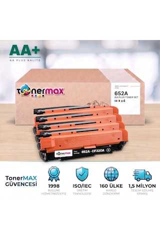Hp 652a Cmyk Uyumlu Toner Seti Aa Plus / Color Laserjet Enterprise M651 / Flow Mfp M680 / Cf320a / Cf321a / Cf322a / Cf323a
