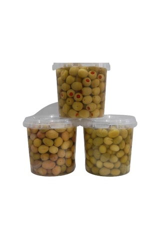Sadıcım Çizik 650 Gr + Kırma 650 Gr + Biberli 650 Gr Yeşil Zeytin
