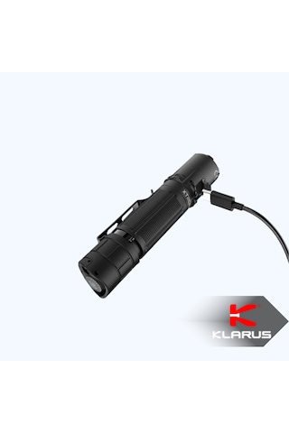 Klarus Xt2cr Pro 2100 Lümen Şarj Edilebilir Profesyonel Taktik El Feneri Dual Switch Ipx8 Su Geçirmez Siyah