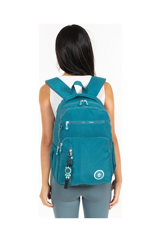 Modern Tarzda Su Geçirmez Krınkil Kumaş Okul Sırt Çantası Hafif, Konforlu Ve Fonksiyonel Tasarım - Mavi MAvi