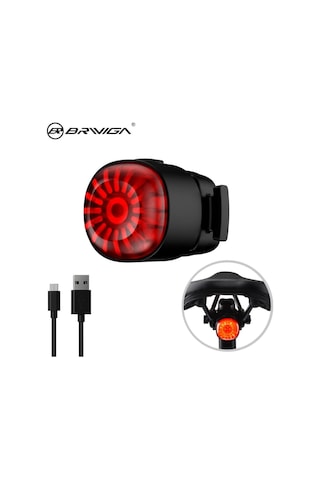 Brivigan Lw-torch80 Usb Şarjlı 80 Lümen Akıllı Arka Işık Siyah