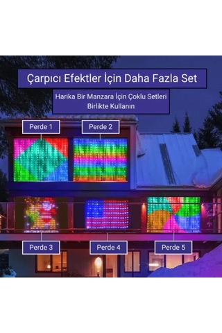 Akıllı Perde Led - Akıllı Işık Deneyimi - Sınırsız Renk Seçeneği - Neon Led Perde Çok Renkli