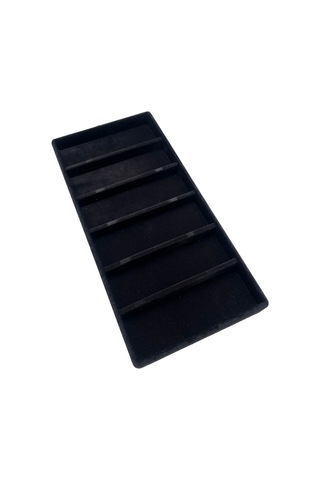 Yerli Üretim Lefkoşa Model Süet Kumaş Siyah Renk 38 Cm / 19 Cm Gözlük Sergileme Çekmece Içi Stand Çok Renkli