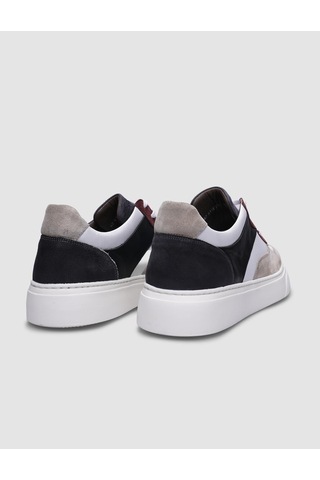 %100 Hakiki Deri Bej-siyah Bağcıklı Erkek Sneaker-bej Bej