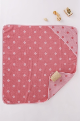 Baveno Pembe Puantiyeli Bebek Kundak 80 x 80
