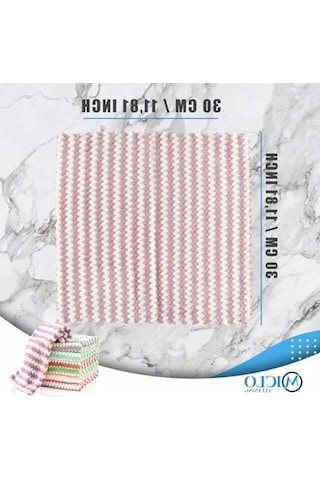 Yumuşak Doku Mikrofiber Temizlik Bezi, Süper Emici, 3 Adet Açık Bej