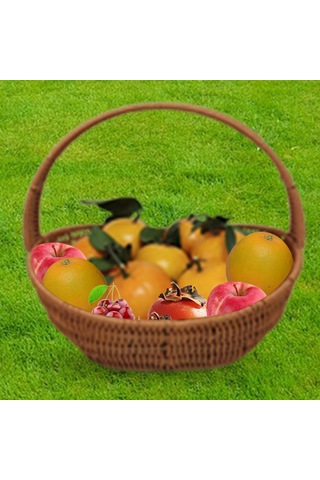 Homyl Dokuma Organizatör Sepet Seyahat Plaj Ev Için L Çok Renkli