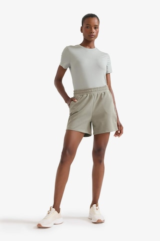 Defacto Defactofit Standart Fit Sporcu Kısa Paça Modal Şort F5001ax25smkh465 Haki