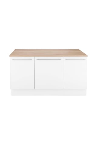 Katrina Mutfak Adası Alt Modül 150 Cm Beyaz Tezgah Dahil