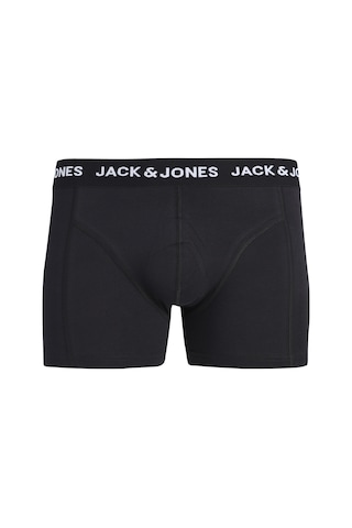 Jack & Jones Erkek 3'lü Boxer Paketi - Logo - 12298686 Siyah
