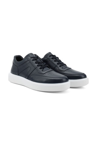 Gönderi(R) Erkek Lacivert Antik Bağcıklı Hakiki Deri Comfort Sneaker Ddma82142095 Lacivert