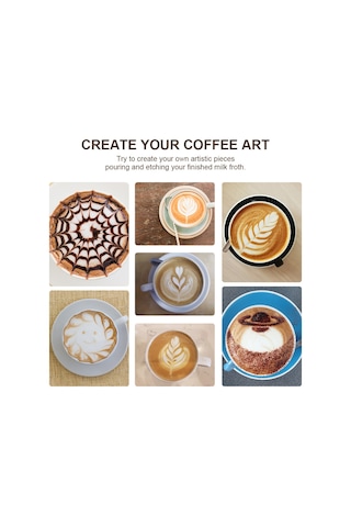 Konesam Kahve, Çikolata, Latte İçin Elektrikli Süt Köpürtücü - Güçlü Motor, Hızlı Köpürme, Kolay Temizlik Kahverengi Kahve