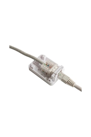 5 Adet - Tekli Sıva Üstü Duvar Prizi Keystone Jack Kutusu Cat7 Cat6a Cat6 Cat5e