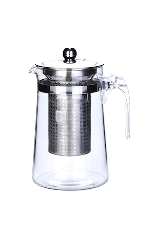 Teltree 750 Ml Cam Çaydanlık, Isı Dayanıklı Borosilikat Cam, Paslanmaz Çelik Filtre Ve Kapağı, Yemek Makinesine Uygun, Düşük Dökme, Damlacık Önleyici, Aroma Saklama Şeffaf