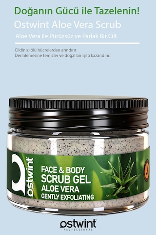 Ostwint Aloe Vera Özlü Yüz ve Vücut Peeling 300 ML