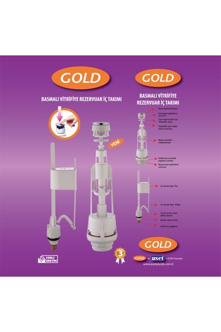 Aset Gold Basmalı İç Takım Beyaz
