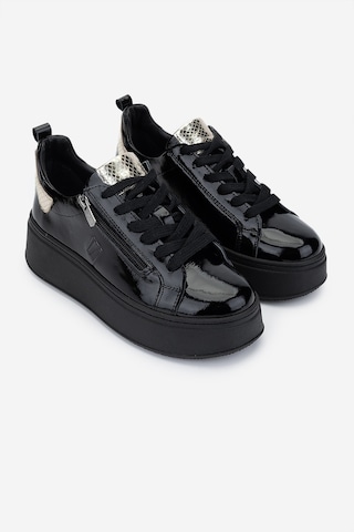 Valmenti Kadın Siyah/gold Sneakers & Spor Ayakkabı 945 01 Bn Ayk Sk24-25 Syh Rgn/altın Siyah