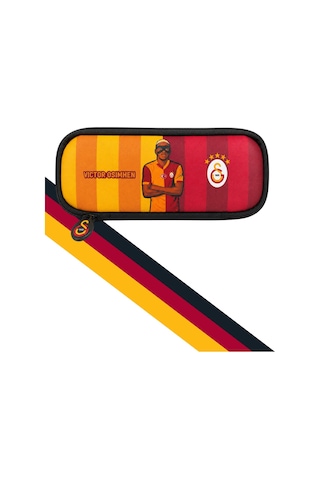 Galatasaray Vıctor Osımhen Tek Gözlü Kalem Çantası Siyah