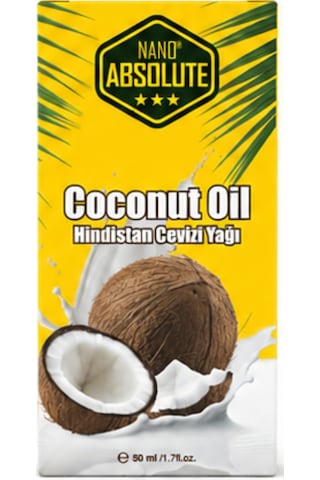 Nano Absolute Coconut Oil Hindistan Cevizi Yağı 50 ML