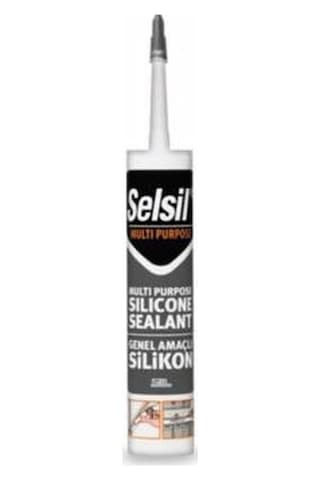 4 Adet Selsil Silikon Şeffaf 280 Gr + Silikon Tabancası - Selsil