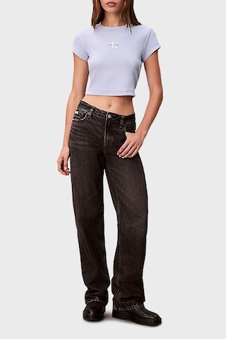 Calvin Klein Bayan T Shirt Lv047ab802 Tkf Mavi Mavi