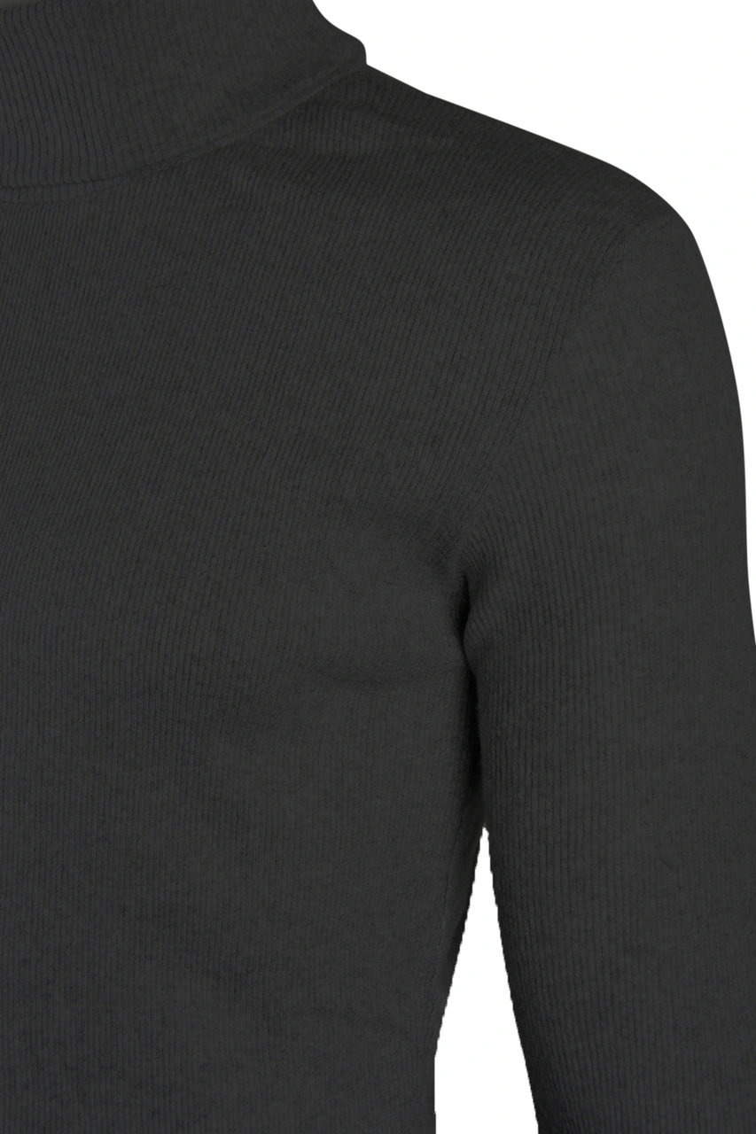 Veaven Erkek 3'lü Paket Balıkçı Yaka Boğazlı Slim Fit Kazak Antrasit Sarı Sax Mavi