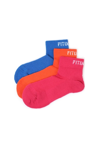 Premium Performance Quarter 3'lü Paket Turuncu - Mavi - Pembe