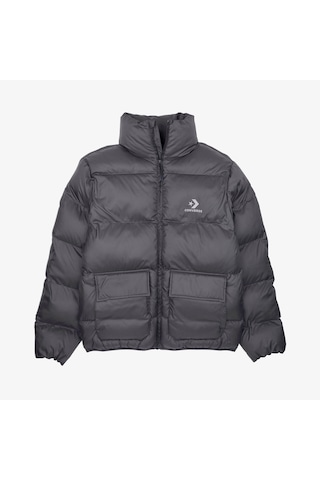Converse Classic Patch Pocket Erkek Dik Yaka Siyah Şişme Mont Lacivert