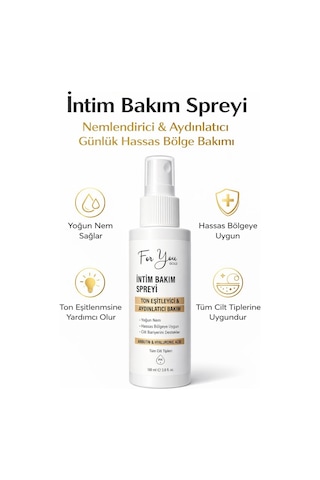 İntim Bölge Ton Eşitleyici İnitim Bakım Spreyi 100 Ml Arbutin & Hyaluronik Asit İçeren