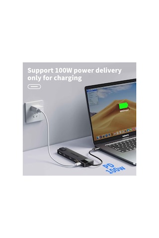 Lemorele Tc100 13 İn 1 Usb Type-c Dock Çoklayıcı, Audio Ses 2x 4k Hdmı 1x Vga, Gigabit Ethernet Usb Çoğaltıcı