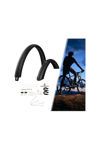Suntek Bisiklet Çamurlukları Kalın 29-inç-bisikletler-için Siyah