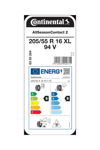 Continental 205/55R16 94V XL Allseasoncontact2 Dört Mevsim Lastiği 2025