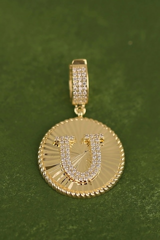 U Harfi Altın Kolye Ucu