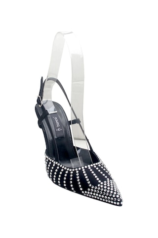 Kemal Tanca 856 1019 Kadın Topuklu Ayakkabı & Stiletto Siyah Taşlı