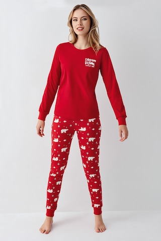 Rolypoly Kadın Kırmızı Pijama Takımı Rp3717-s-v1 Kırmızı