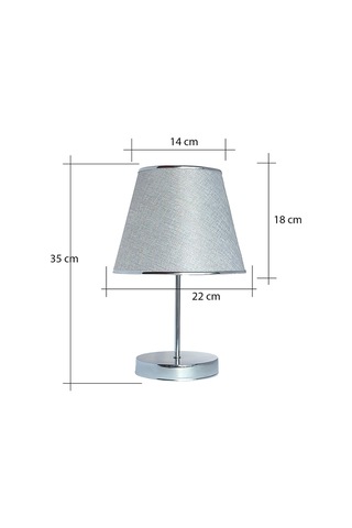 Mira Masa Lambası Abajur Gri Ea011 Gri