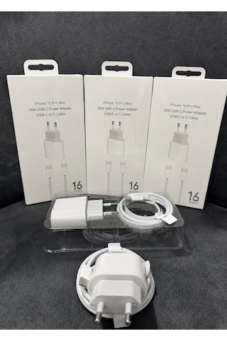 iPhone Uyumlu 16 Pro Max Şarj Aleti 35w Type C Girişli 1